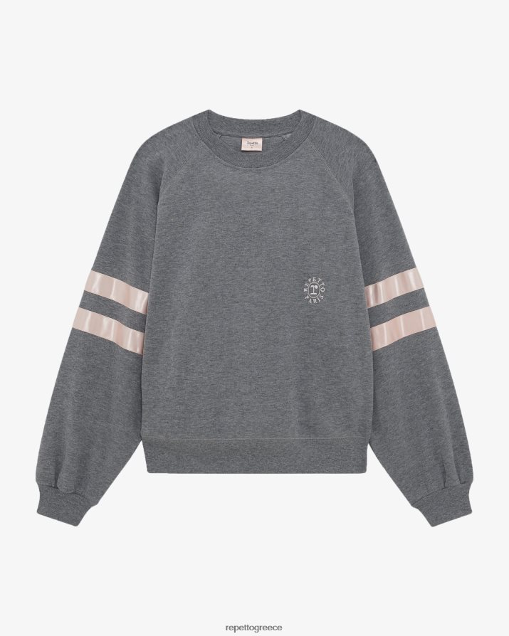 σατέν φούτερ στίγματα ανοιχτό γκρι είδη ένδυσης Repetto D8N66R351 γυναίκες