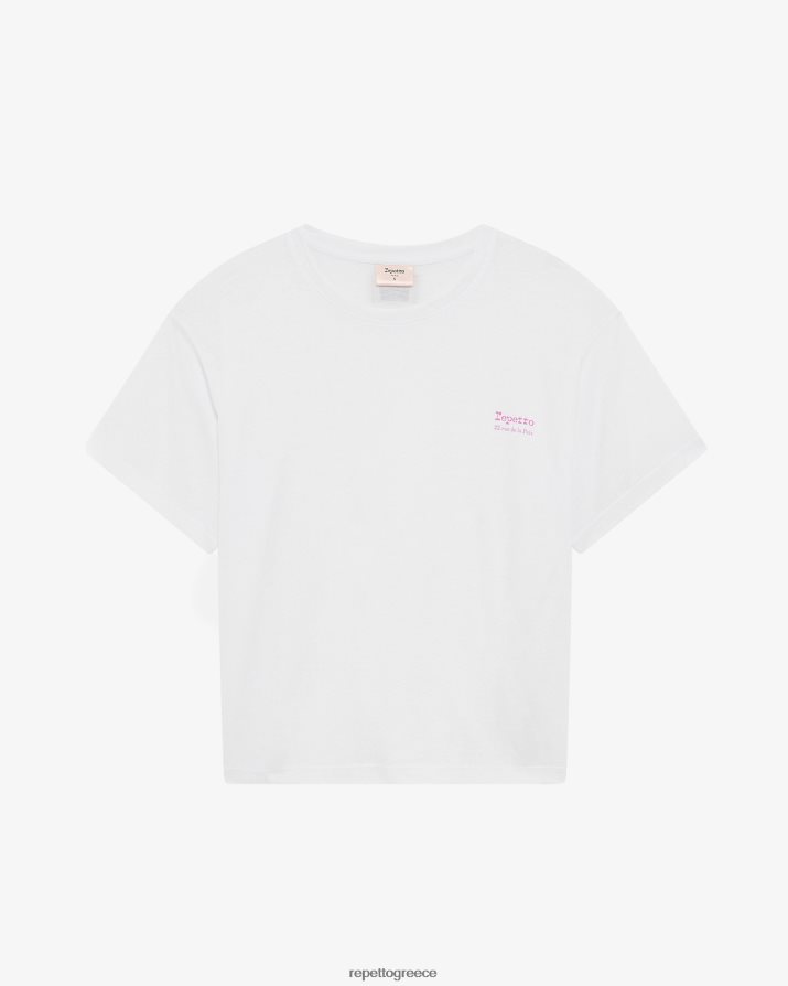 Κοντομάνικη μπλούζα άσπρο είδη ένδυσης Repetto D8N66R314 γυναίκες