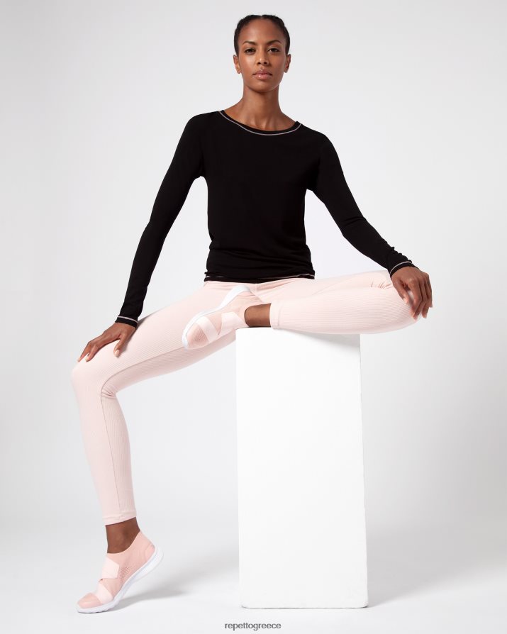 μακρυμάνικο τοπ μαύρος είδη ένδυσης Repetto D8N66R336 γυναίκες