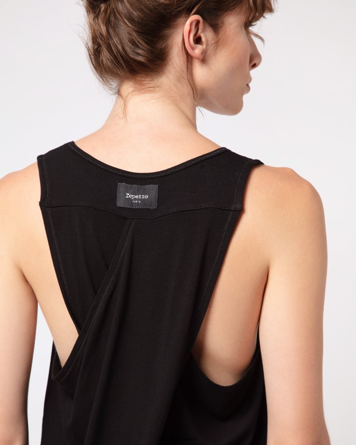 στούντιο ντραπέ φανελάκι μαύρος είδη ένδυσης Repetto D8N66R339 γυναίκες