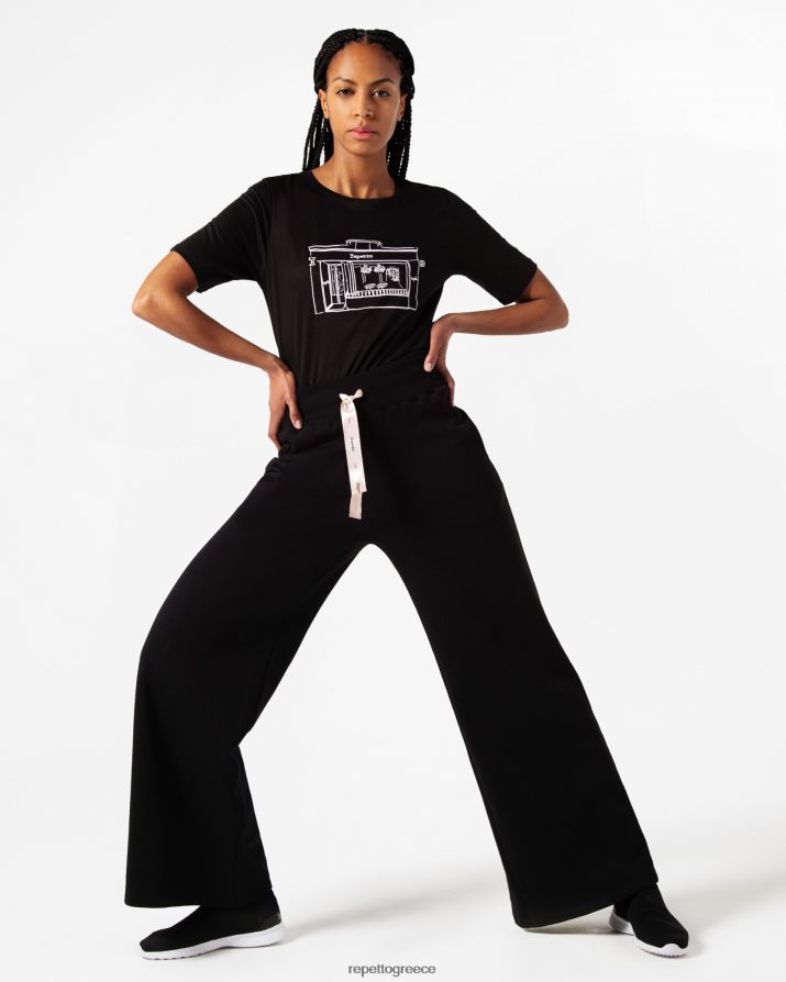 μπουτίκ μπλουζάκι μαύρος είδη ένδυσης Repetto D8N66R342 γυναίκες