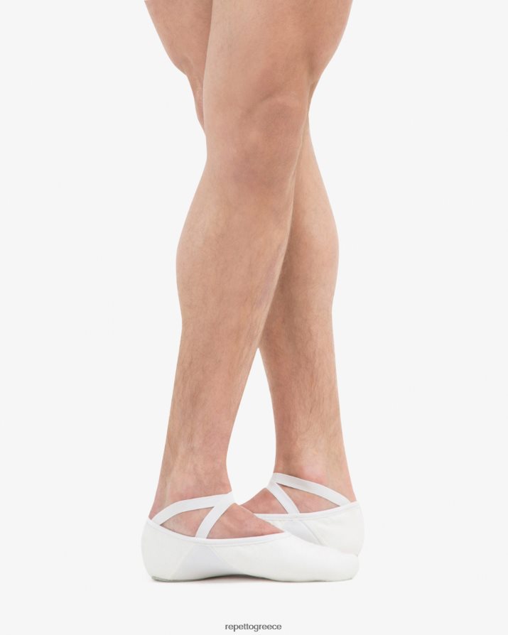 επαγγελματικά μαλακά παπούτσια μπαλέτου με χωριστή σόλα (μεσαίου πλάτους) άσπρο είδη υπόδησης Repetto D8N66R602 γυναίκες