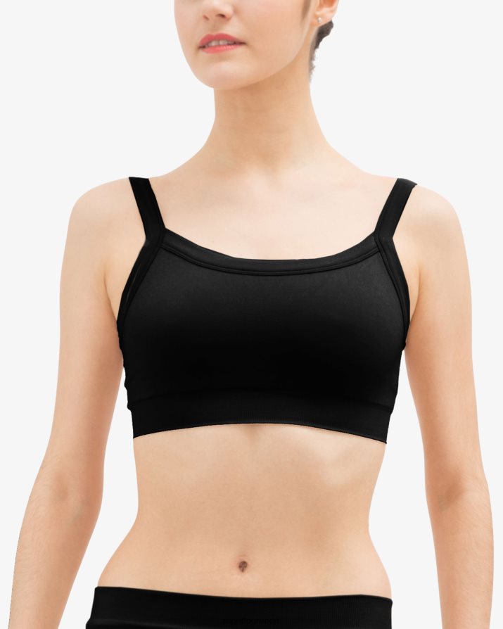 χωρίς ραφή cropped top μαύρος είδη ένδυσης Repetto D8N66R621 γυναίκες