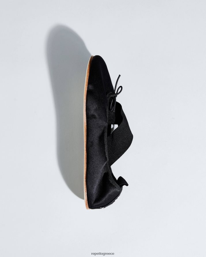 gianna μπαλαρίνες - σατέν μαύρος είδη υπόδησης Repetto D8N66R19 γυναίκες