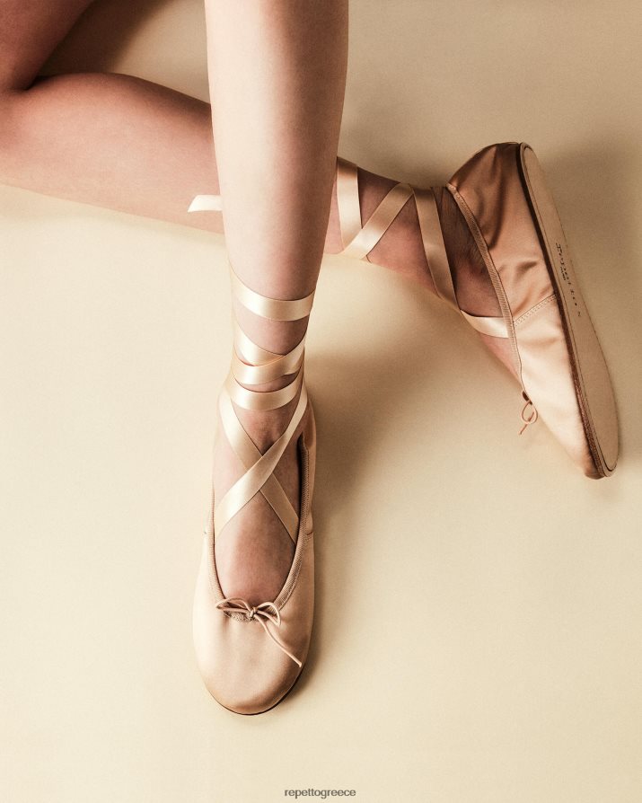 sophia ballerinas - σατέν μπεζ είδη υπόδησης Repetto D8N66R44 γυναίκες